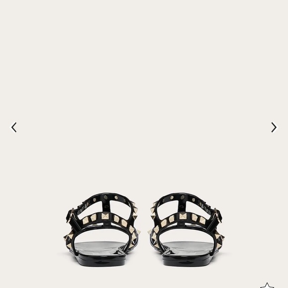 NEW Valentino ROCKSTUD FLAT RUBBER SANDAL - Picture 4 of 12